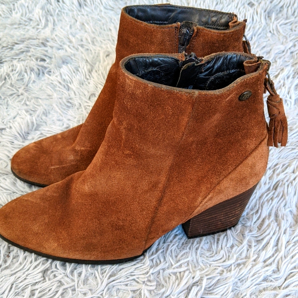 Paul Green Suede Leather Booties